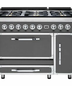 Viking - Tuscany 6.2 Cu. Ft. Freestanding Double Oven Dual Fuel True Convection Range - Damascus Gray 1
