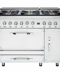 Viking - Tuscany 6.2 Cu. Ft. Freestanding Double Oven Dual Fuel True Convection Range - Frost White 1