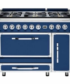 Viking - Tuscany 6.2 Cu. Ft. Freestanding Double Oven Dual Fuel True Convection Range - Slate Blue 1