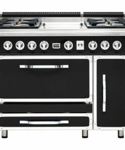 Viking - Tuscany 6.2 Cu. Ft. Freestanding Double Oven Dual Fuel True Convection Range - Cast Black 0
