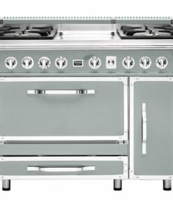 Viking - Tuscany 6.2 Cu. Ft. Freestanding Double Oven Dual Fuel True Convection Range - Arctic Gray 0