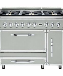 Viking - Tuscany 6.2 Cu. Ft. Freestanding Double Oven Dual Fuel True Convection Range - Arctic Gray 1