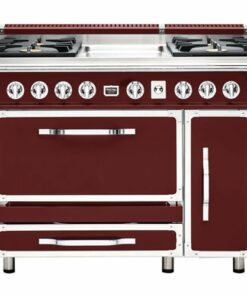 Viking - Tuscany 6.2 Cu. Ft. Freestanding Double Oven Dual Fuel True Convection Range - Reduction Red 0