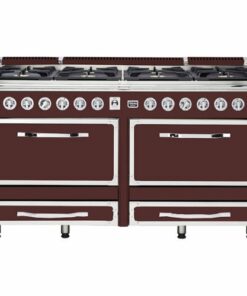 Viking - Tuscany 7.6 Cu. Ft. Freestanding Double Oven Dual Fuel True Convection Range - Kalamata Red 0