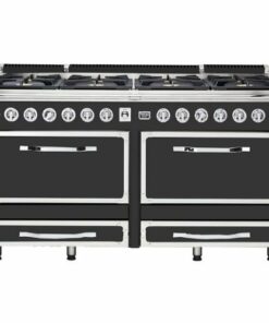 Viking - Tuscany 7.6 Cu. Ft. Freestanding Double Oven Dual Fuel True Convection Range - Cast Black 0