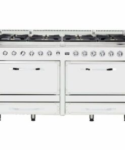 Viking - Tuscany 7.6 Cu. Ft. Freestanding Double Oven Dual Fuel True Convection Range - Frost White 0