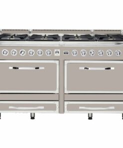 Viking - Tuscany 7.6 Cu. Ft. Freestanding Double Oven Dual Fuel True Convection Range - Pacific Gray 0