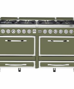 Viking - Tuscany 7.6 Cu. Ft. Freestanding Double Oven Dual Fuel True Convection Range - Cypress Green 0