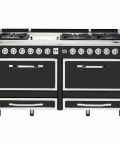 Viking - Tuscany 7.6 Cu. Ft. Freestanding Double Oven Dual Fuel True Convection Range - Cast Black 1