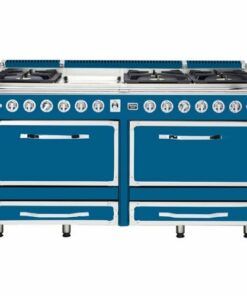 Viking - Tuscany 7.6 Cu. Ft. Freestanding Double Oven Dual Fuel True Convection Range - Alluvial Blue 1