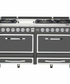 Viking - Tuscany 7.6 Cu. Ft. Freestanding Double Oven Dual Fuel True Convection Range - Damascus Gray 1