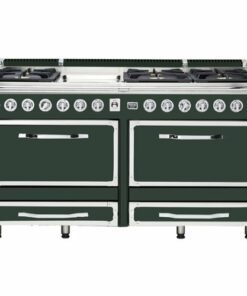 Viking - Tuscany 7.6 Cu. Ft. Freestanding Double Oven Dual Fuel True Convection Range - Blackforest Green 1