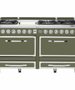 Viking - Tuscany 7.6 Cu. Ft. Freestanding Double Oven Dual Fuel True Convection Range - Cypress Green 1