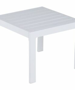 Elle Decor - Paloma Steel/Powder-Coated Aluminum Side Table - White