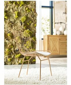 Elle Decor - Holly Metal & Iron Chairs (Set of 2) - Gold
