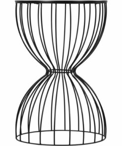 Elle Decor - Cami Round MDF Side Table - Black