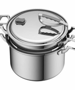 CookCraft - 8-Quart Stock Pot Strainer Set - Stainless Steel