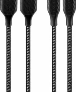 Insignia™ - 4' USB-C to USB-A Charge-and-Sync Cable (2 Pack) - Charcoal