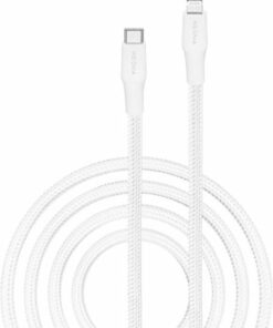 Insignia™ - 10' Lightning to USB-C Charge-and-Sync Cable - Moon Gray