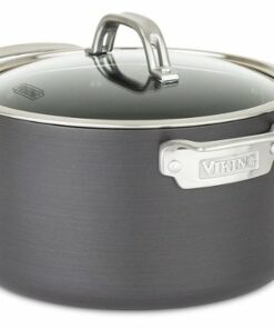 Viking - Hard Anodized Nonstick 6 Qt. Covered Dutch Oven - Black