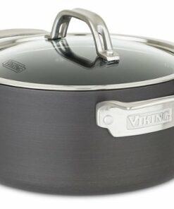 Viking - Hard Anodized Nonstick 4 Qt. Soup Pot - Black