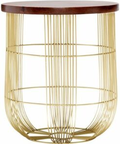 Finch - Maxwell Round Modern Contemporary Solid Mango Wood Side Table - Dark Brown