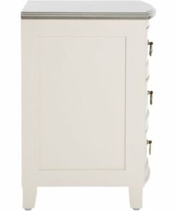 Finch - Charleston Modern Classic Wood Pedestal - Gray/Cream White