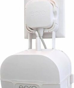 Mount Genie - The Easy Outlet Mount for NEW Amazon eero 6 and Amazon eero Mesh Wi-Fi (2nd Gen 2019) - White