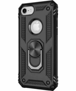SaharaCase - Military Kickstand Series Case for Apple® iPhone® SE (2nd Generation and 3rd Generation) - Black