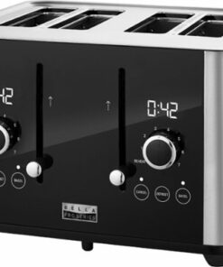 Bella Pro Series - 4-Slice Digital Touchscreen Toaster - Stainless Steel