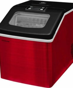 Frigidaire - 11.3" 40-Lb. Freestanding Icemaker - Red Stainless Steel