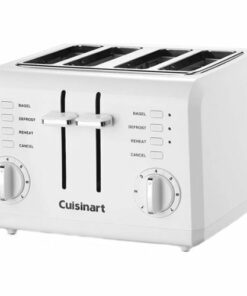 Cuisinart - 4-Slice Wide-Slot Toaster - White