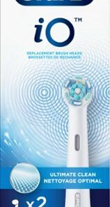 iO Series Ultimate Clean Replacement Brush Head for Oral-B iO Series Electric Toothbrushes (2-Count) - White