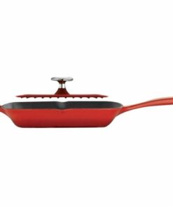 Tramontina - Grill Pan - Red/Matte Black