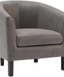 Simpli Home - Austin 30 inch Wide Tub Chair - Distressed Slate Gray