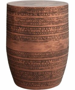 Simpli Home - Johnsen Round Contemporary Metal Side Table - Antique Copper