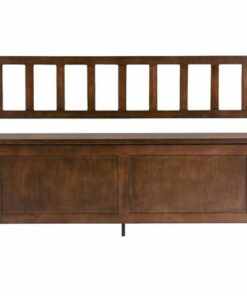 Simpli Home - Artisan Rectangular Contemporary Wood Storage Bench - Russet Brown