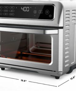 Chefman - Toast-Air 20L Dual Function Air Fryer + Oven w/ 9 Cooking Presets - Stainless Steel