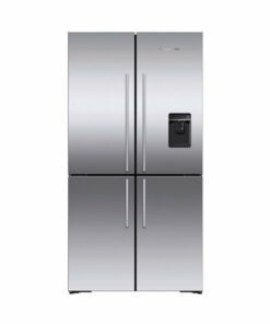 Fisher & Paykel - 36-In 18.9 cu ft Freestanding Quad Door Refrigerator in Stainless Steel - Stainless steel