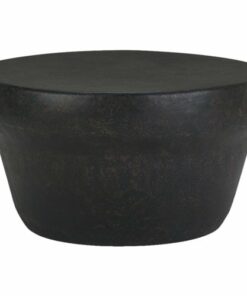 Simpli Home - Garvy Round Contemporary Iron Coffee Table - Rustic Bronze