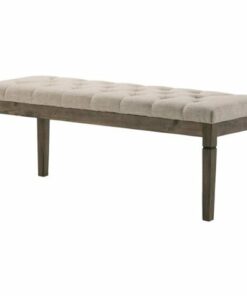 Simpli Home - Waverly Rectangular Traditional Plywood/Linen-Look Polyester Bench Ottoman - Natural