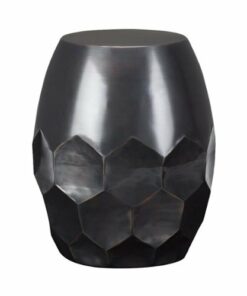 Simpli Home - Flanigan Round Contemporary Iron Accent Side Table - Antique Copper