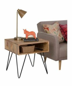Simpli Home - Hunter Square Mid-Century Modern Solid Mango Wood Coffee Table - Natural