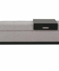 Simpli Home - Oregon Storage Ottoman Bench with Tray - Gray Cloud