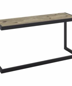 Simpli Home - Erina Rectangular Modern Industrial Solid Acacia Wood Sofa Table - Distressed Gray