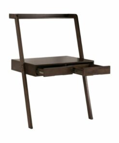 Simpli Home - Aleck Rustic Wood 2-Drawer Leaning Desk - Warm Walnut Brown