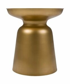 Simpli Home - Toby Round Contemporary Metal Accent Table - Gold