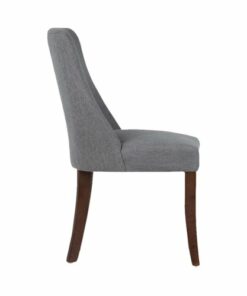Simpli Home - Walden Contemporary High-Density Foam & Linen-Look Fabric Dining Chairs (Set of 2) - Slate Gray