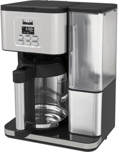 Bella Pro Series - 18-Cup Programmable Coffee Maker - Stainless Steel