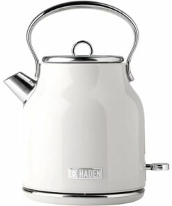 Haden - Heritage  1.7 Liter Electric Kettle Stainless Steel with Auto Shut -Off - Ivory